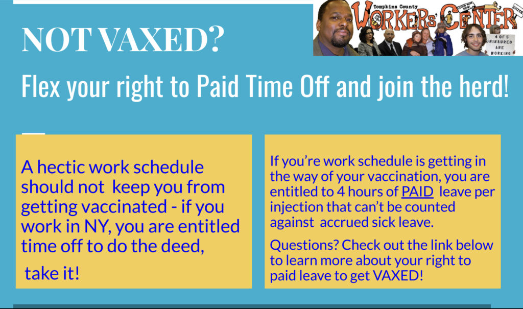 Know Rights: NY Paid Time Off for Vaccination